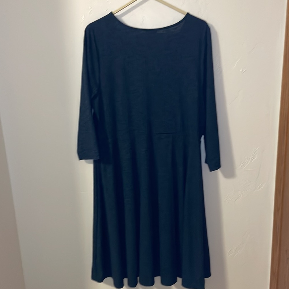 Torrid navy faux wrap dress size 2 - Picture 2 of 12